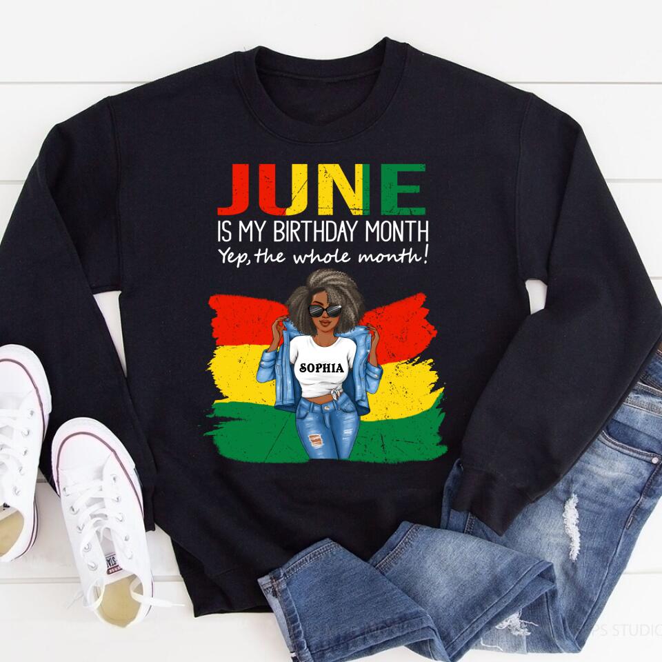June Birthday Shirt, Custom Birthday Shirt, Queens Born In June, June Birthday Shirts For Woman, June Birthday Gifts