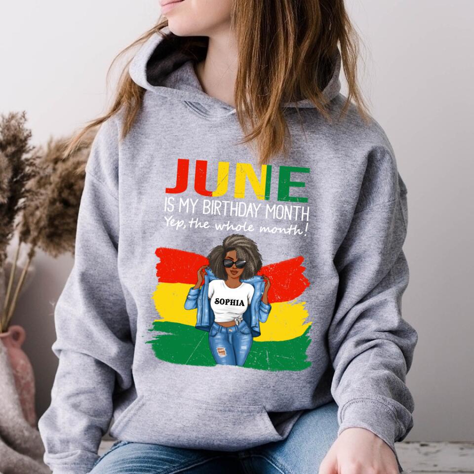 June Birthday Shirt, Custom Birthday Shirt, Queens Born In June, June Birthday Shirts For Woman, June Birthday Gifts
