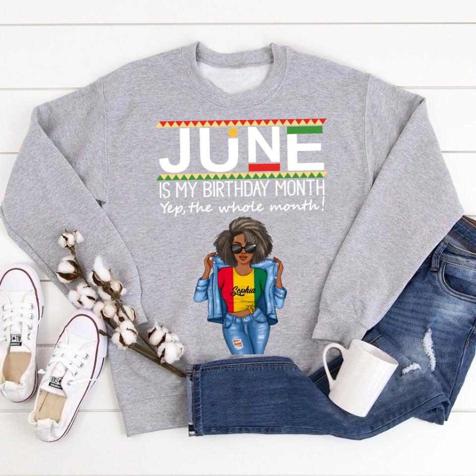 June Birthday Shirt, Custom Birthday Shirt, Queens Born In June, June Birthday Shirts For Woman, June Birthday Gifts
