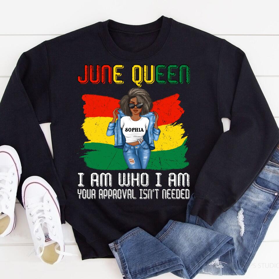 June Birthday Shirt, Custom Birthday Shirt, Queens Born In June, June Birthday Shirts For Woman, June Birthday Gifts