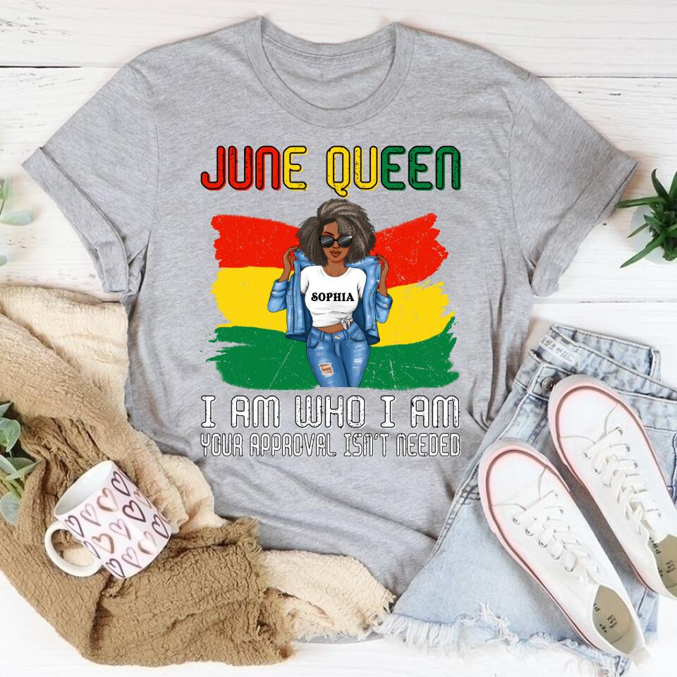 June Birthday Shirt, Custom Birthday Shirt, Queens Born In June, June Birthday Shirts For Woman, June Birthday Gifts