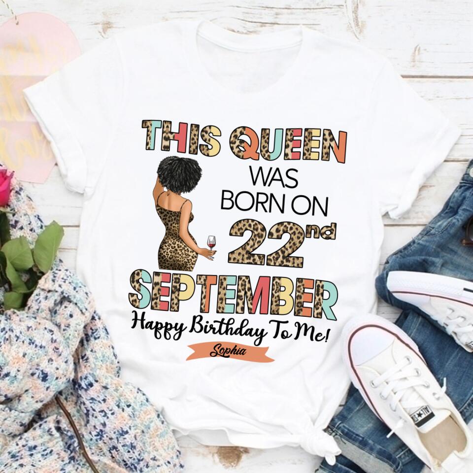 September Birthday Shirt, Custom Birthday Shirt, Queens Born In September, September Birthday Shirts For Woman, September Birthday Gifts