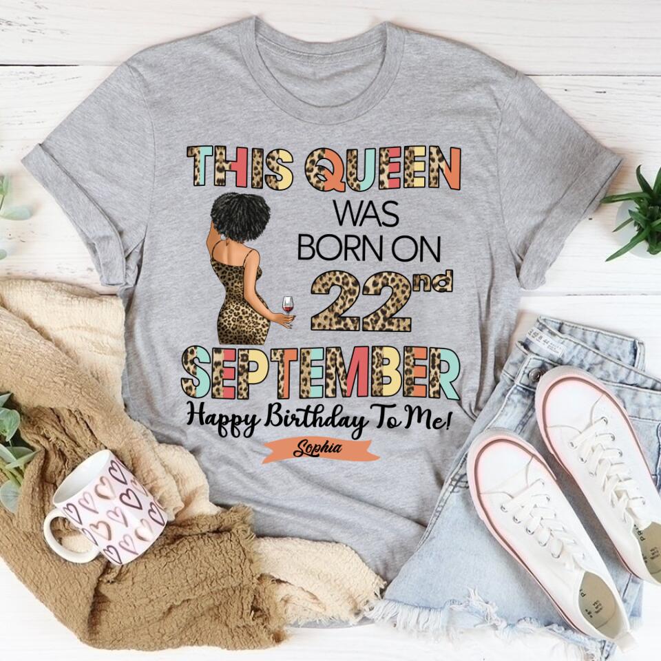 September Birthday Shirt, Custom Birthday Shirt, Queens Born In September, September Birthday Shirts For Woman, September Birthday Gifts