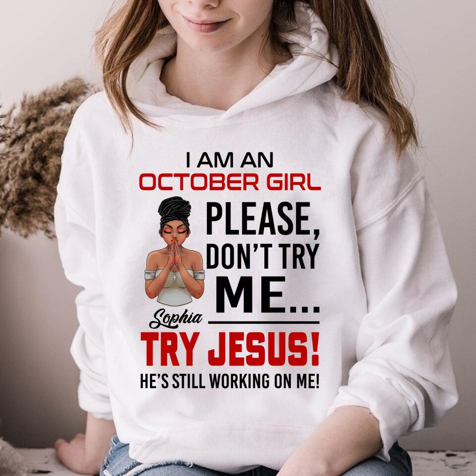 Custom October Birthday Shirt For Woman, Queens are Born In October Gifts, Melanin Afro Woman Shirt, Black Girl Tee, Afro Queen Gift