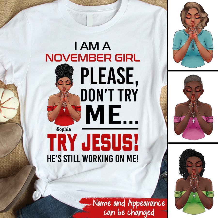 Custom November Birthday Shirt For Woman, Queens are Born In November Gifts, Melanin Afro Woman Shirt, Black Girl Tee, Afro Queen Gift