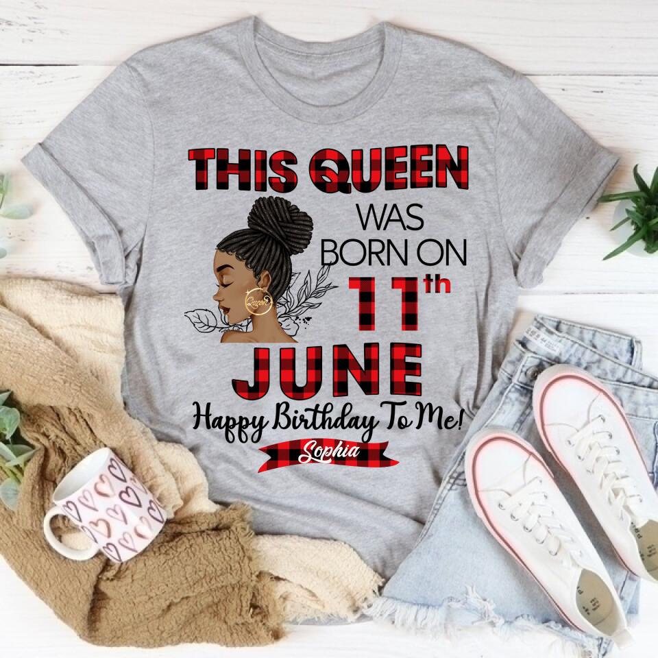 June Birthday Shirt, Custom Birthday Shirt, Queens Born In June, June Birthday Shirts For Woman, June Birthday Gifts