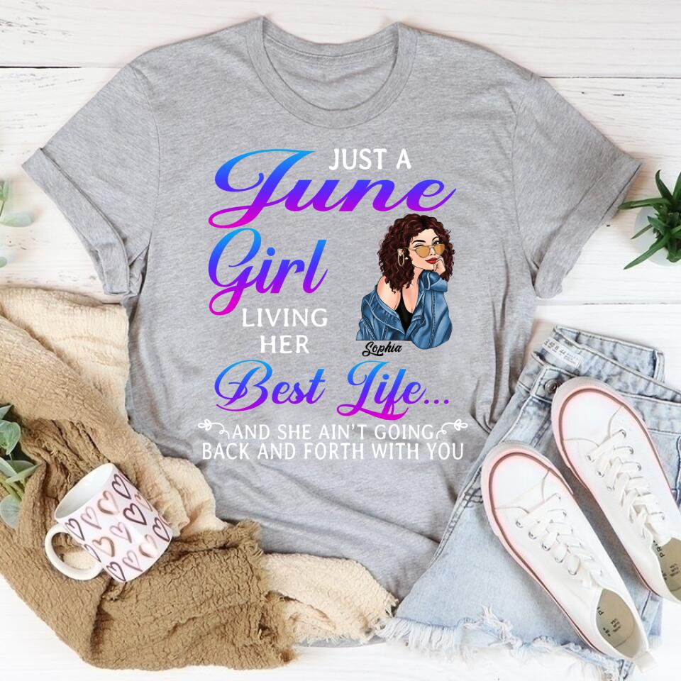 June Birthday Shirt, Custom Birthday Shirt, Queens Born In June, June Birthday Shirts For Woman, June Birthday Gifts