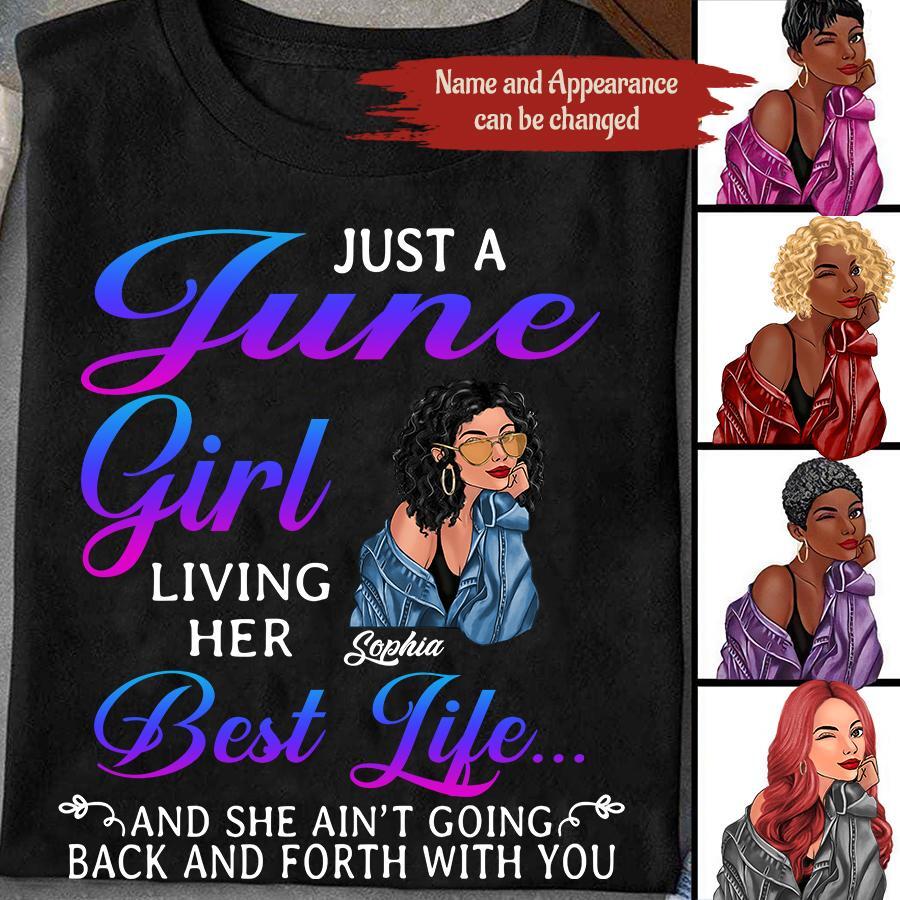 June Birthday Shirt, Custom Birthday Shirt, Queens Born In June, June Birthday Shirts For Woman, June Birthday Gifts