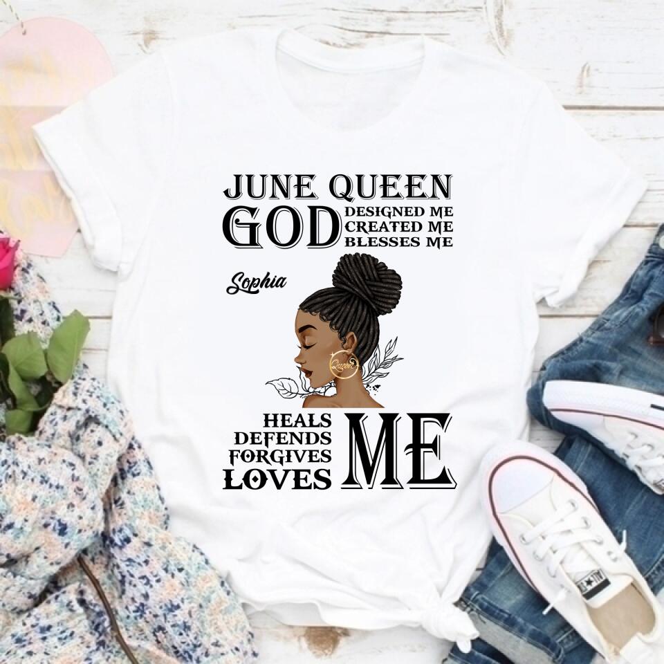 June Birthday Shirt, Custom Birthday Shirt, Queens Born In June, June Birthday Shirts For Woman, June Birthday Gifts