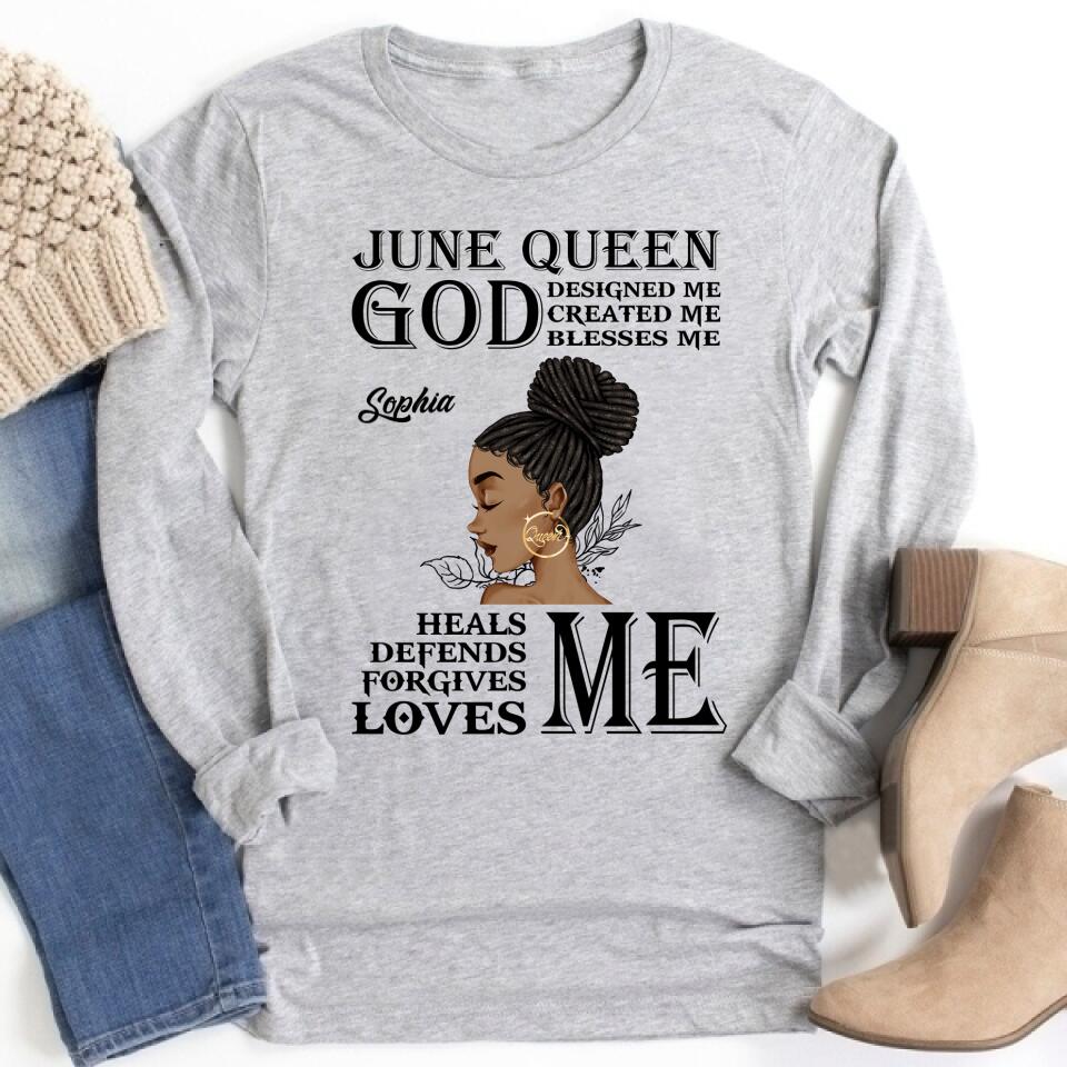 June Birthday Shirt, Custom Birthday Shirt, Queens Born In June, June Birthday Shirts For Woman, June Birthday Gifts