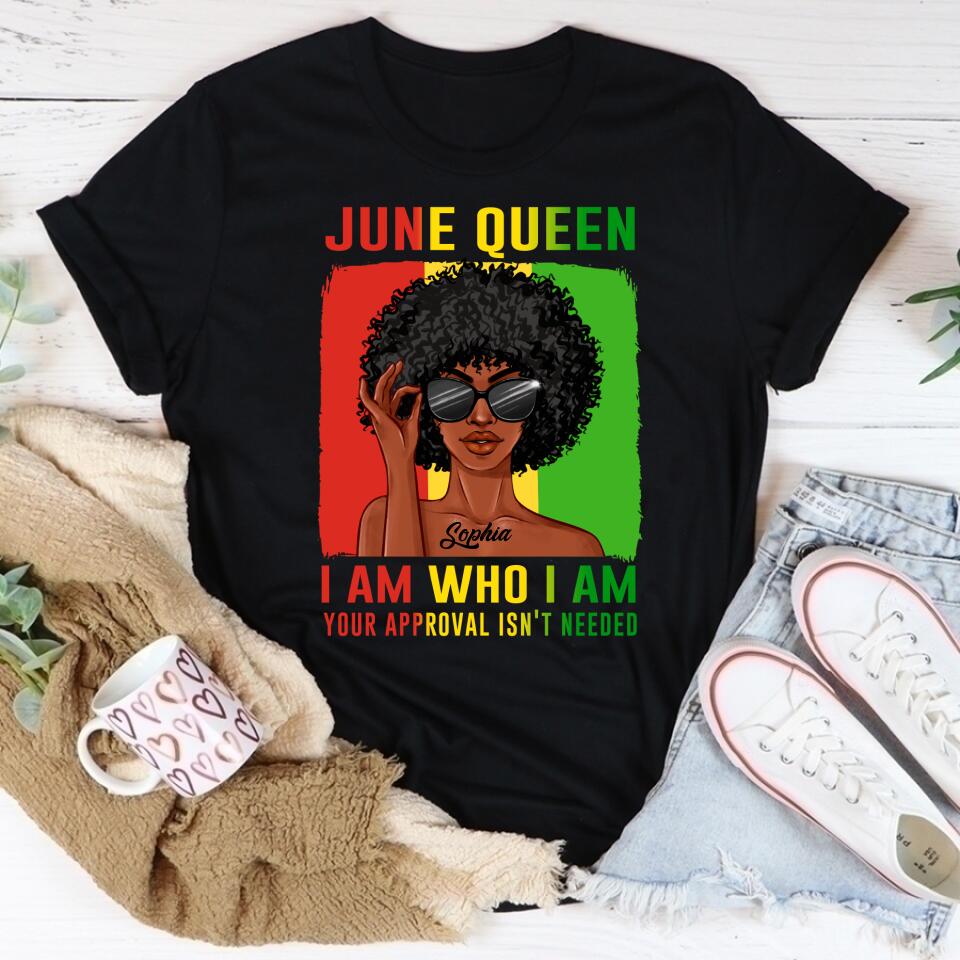 June Birthday Shirt, Custom Birthday Shirt, Queens Born In June, June Birthday Shirts For Woman, June Birthday Gifts