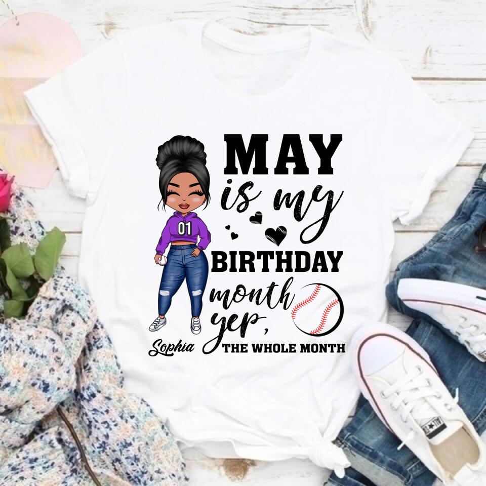 May Birthday Shirt, Custom Birthday Shirt, Queens Born In May, May Birthday Gifts, May Shirts For Woman, Birthday Gift For Baseball Lover