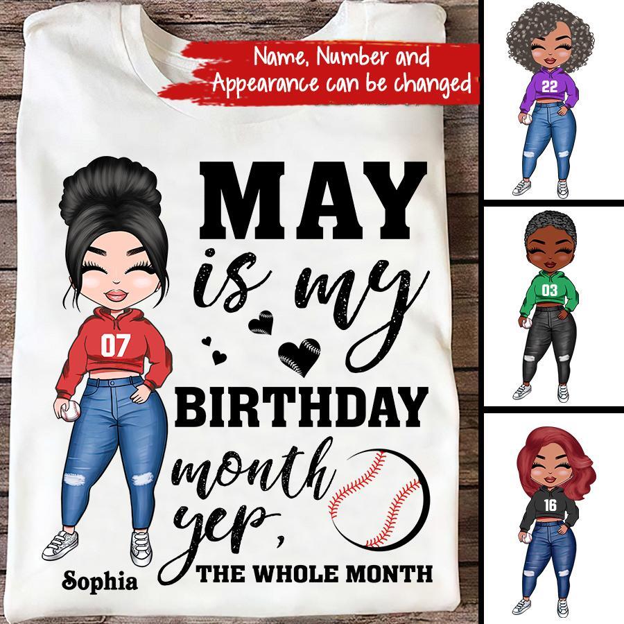 May Birthday Shirt, Custom Birthday Shirt, Queens Born In May, May Birthday Gifts, May Shirts For Woman, Birthday Gift For Baseball Lover