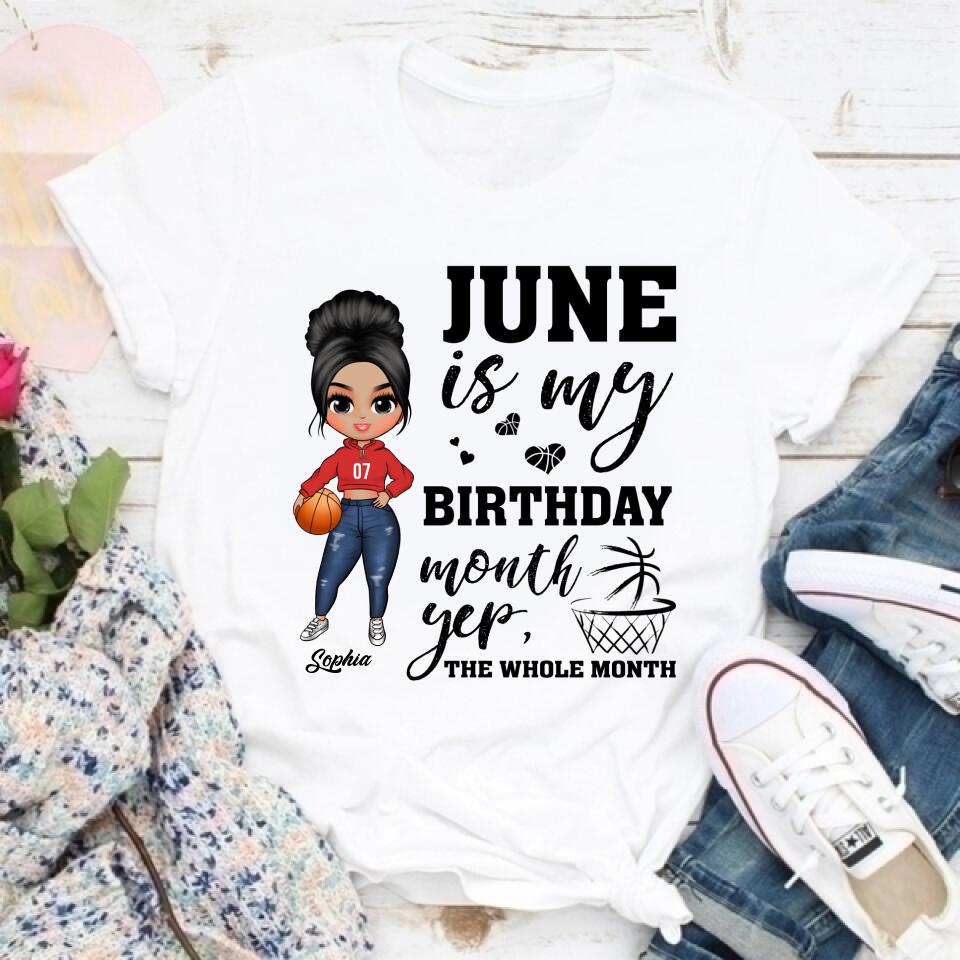 June Birthday Shirt, Custom Birthday Shirt, Queens Born In June, June Birthday Shirts For Woman, June Birthday Gifts