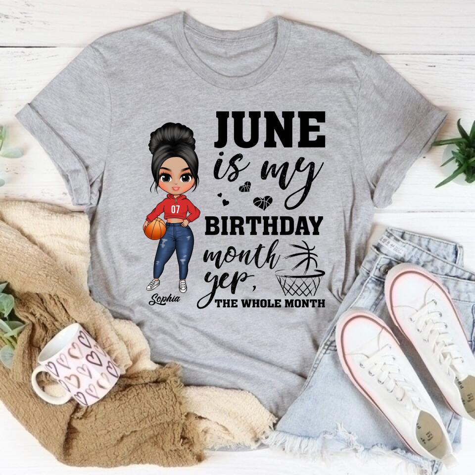 June Birthday Shirt, Custom Birthday Shirt, Queens Born In June, June Birthday Shirts For Woman, June Birthday Gifts