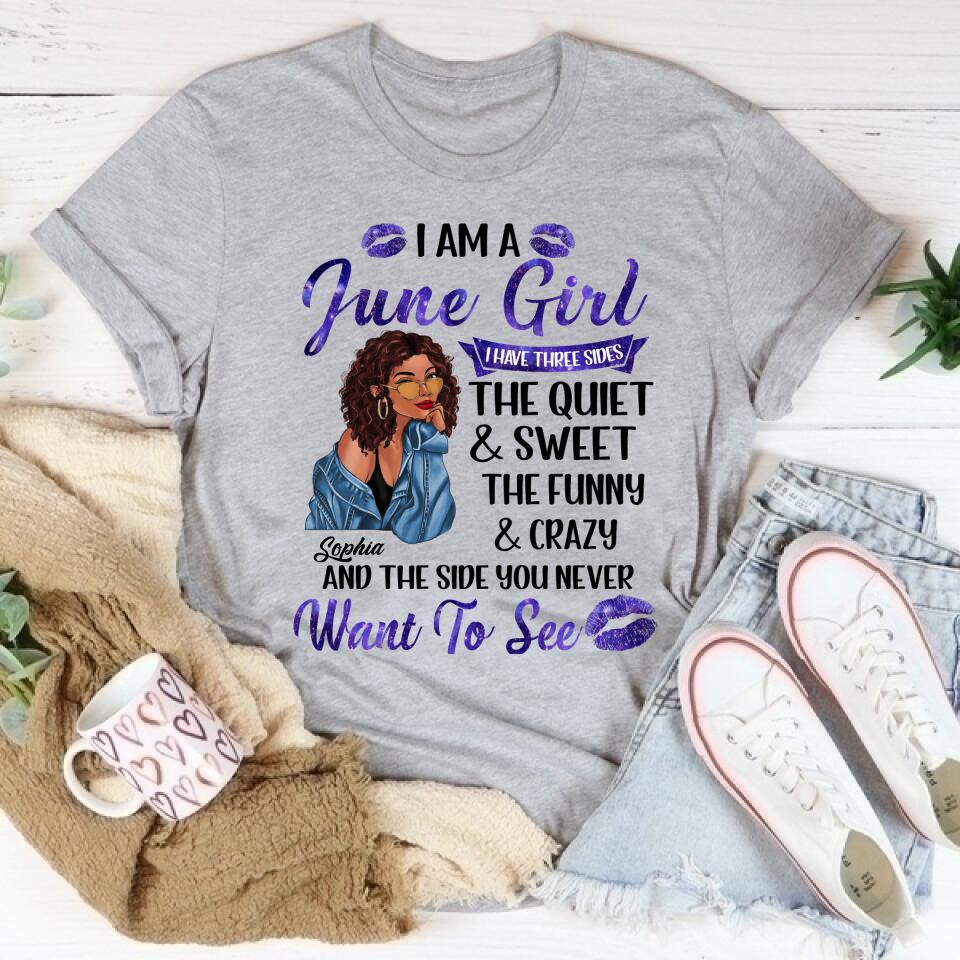 June Birthday Shirt, Custom Birthday Shirt, Queens Born In June, June Birthday Shirts For Woman, June Birthday Gifts