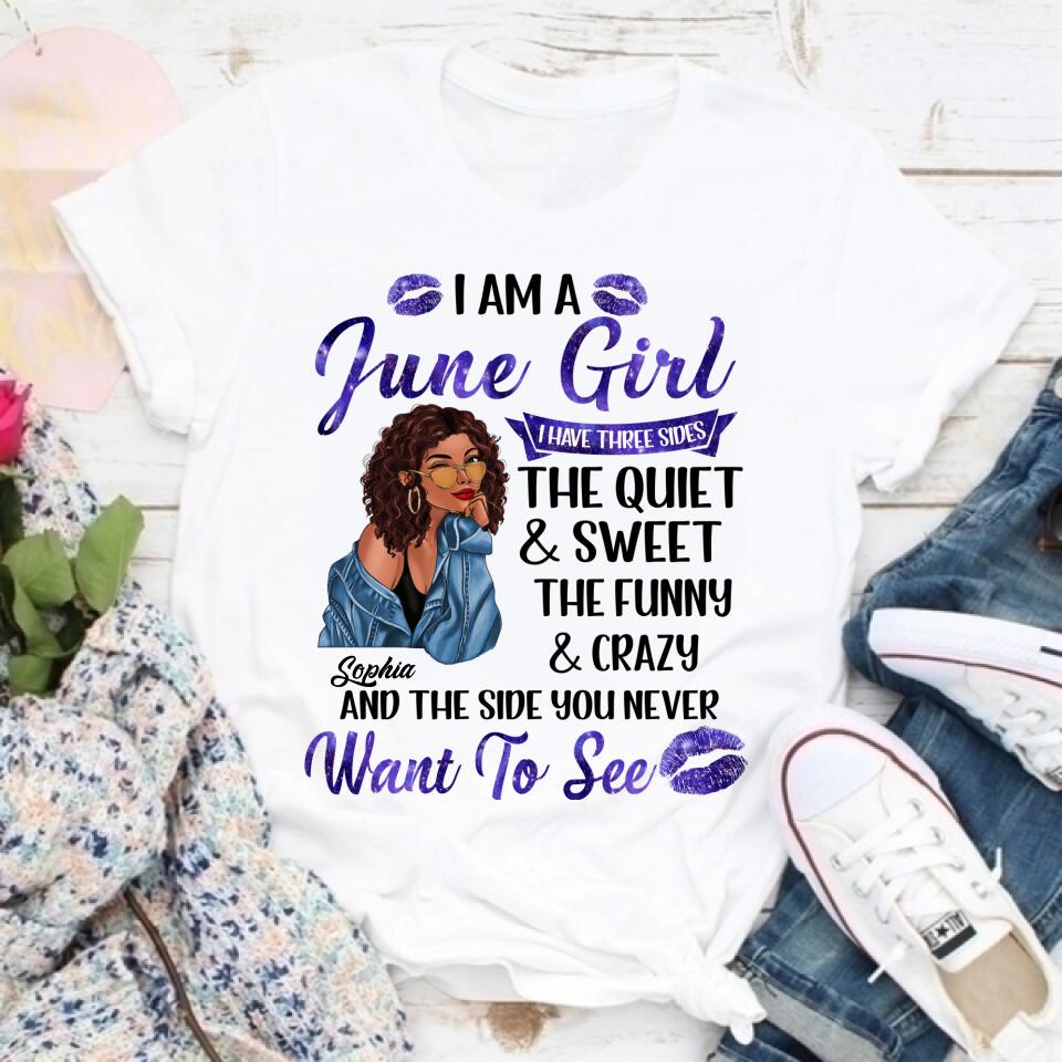 June Birthday Shirt, Custom Birthday Shirt, Queens Born In June, June Birthday Shirts For Woman, June Birthday Gifts