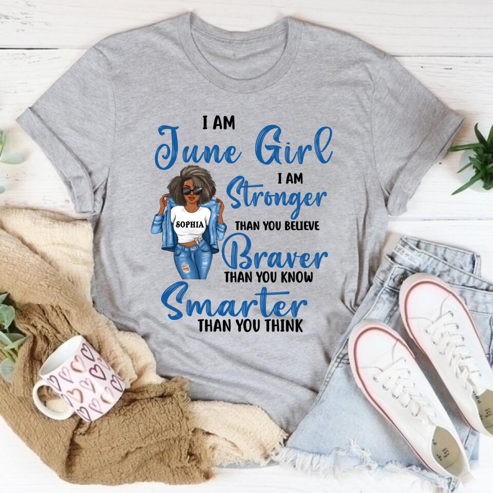 June Birthday Shirt, Custom Birthday Shirt, Queens Born In June, June Birthday Shirts For Woman, June Birthday Gifts