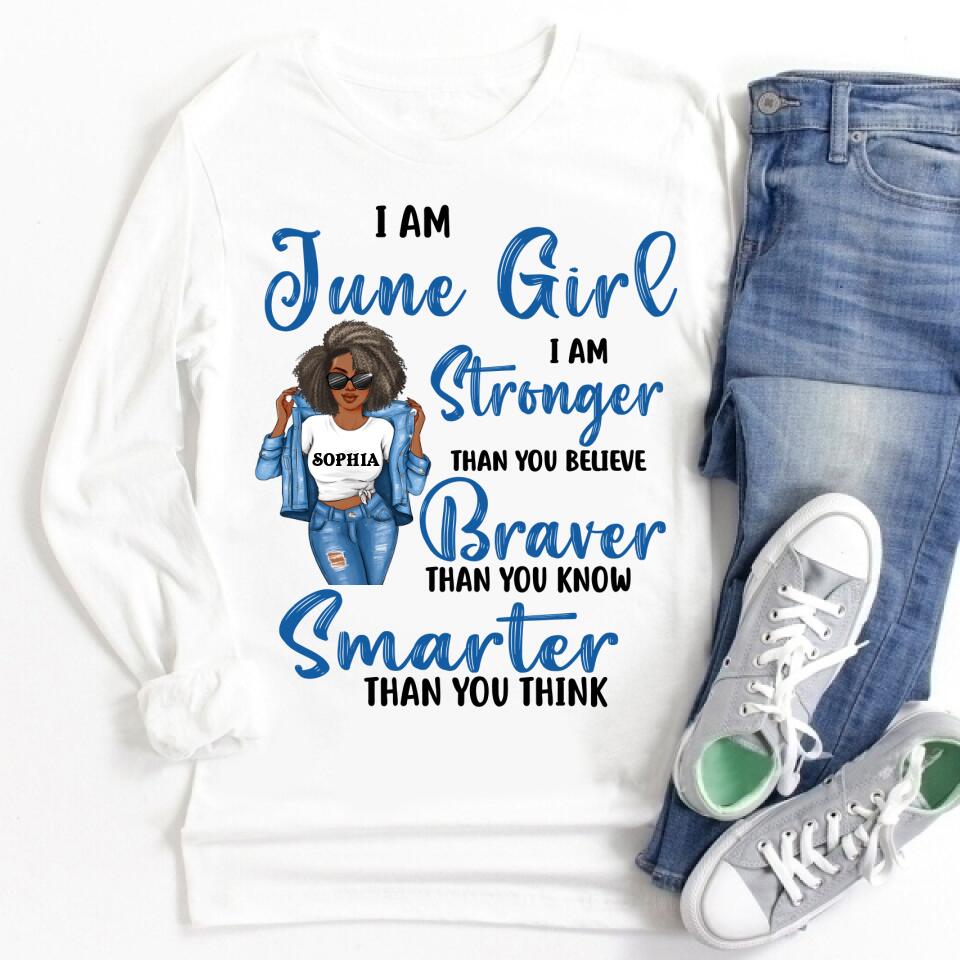 June Birthday Shirt, Custom Birthday Shirt, Queens Born In June, June Birthday Shirts For Woman, June Birthday Gifts