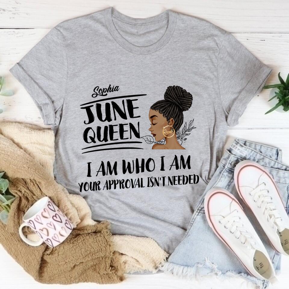 June Birthday Shirt, Custom Birthday Shirt, Queens Born In June, June Birthday Shirts For Woman, June Birthday Gifts