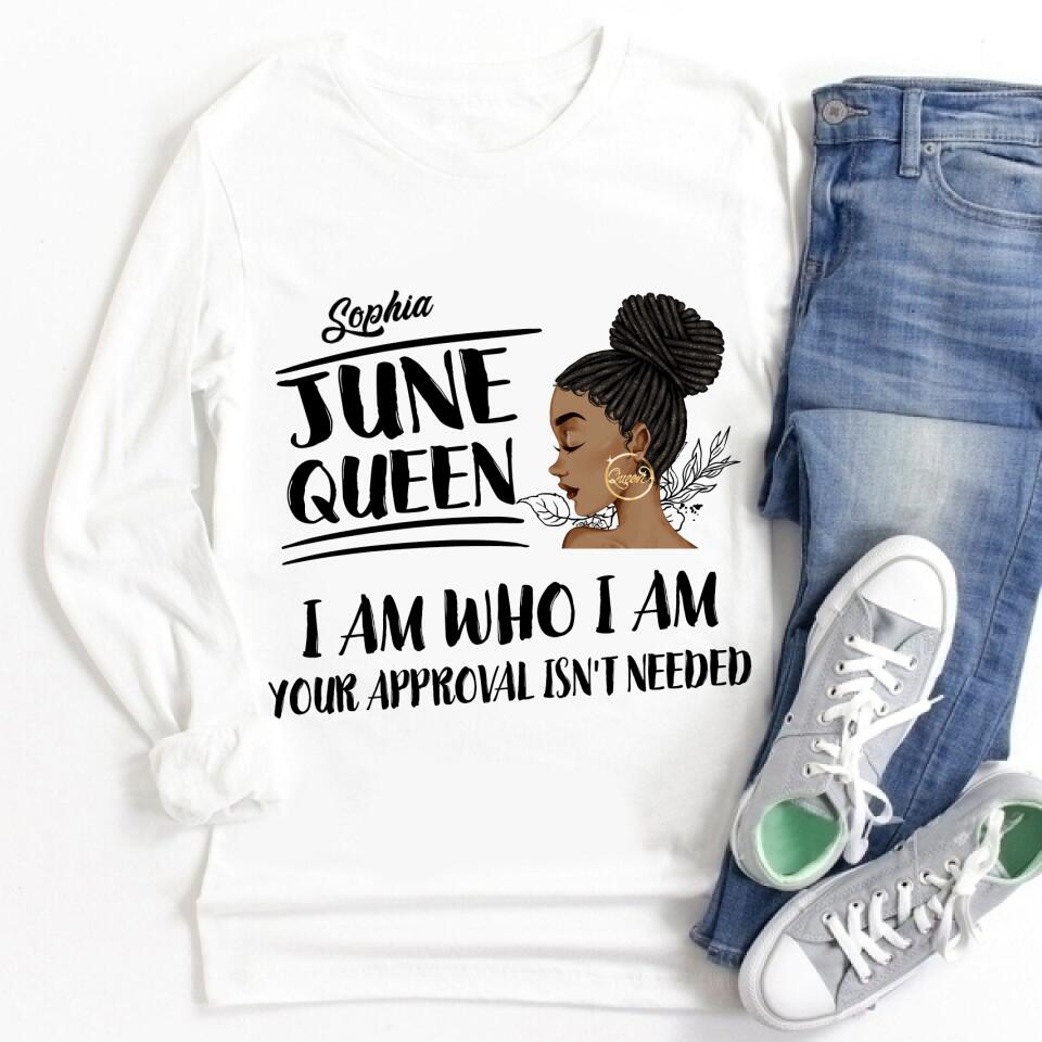 June Birthday Shirt, Custom Birthday Shirt, Queens Born In June, June Birthday Shirts For Woman, June Birthday Gifts