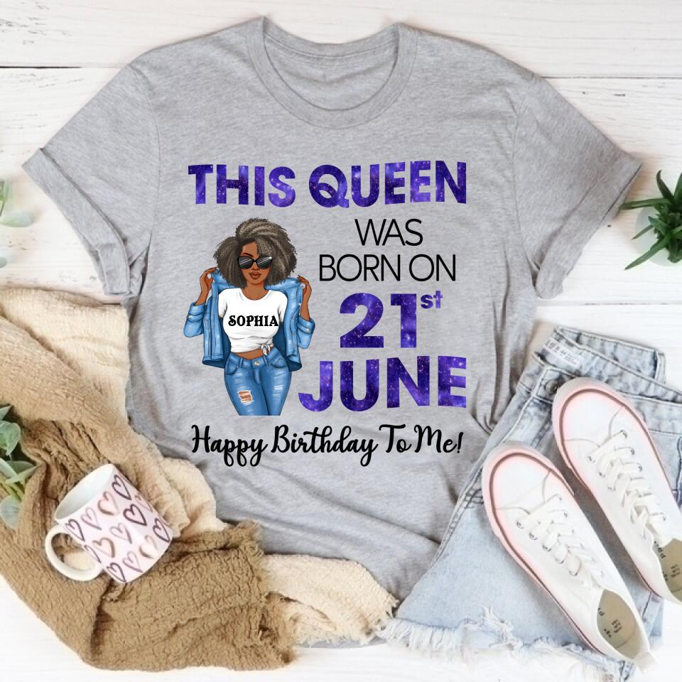 June Birthday Shirt, Custom Birthday Shirt, Queens Born In June, June Birthday Shirts For Woman, June Birthday Gifts