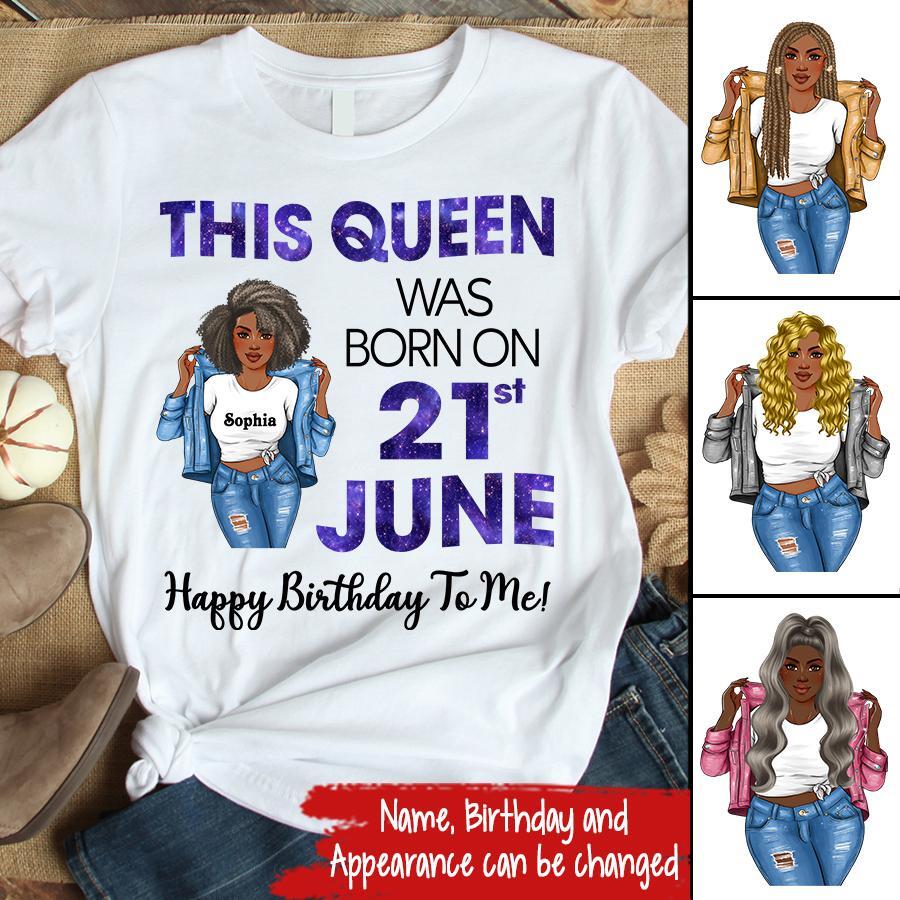 June Birthday Shirt, Custom Birthday Shirt, Queens Born In June, June Birthday Shirts For Woman, June Birthday Gifts