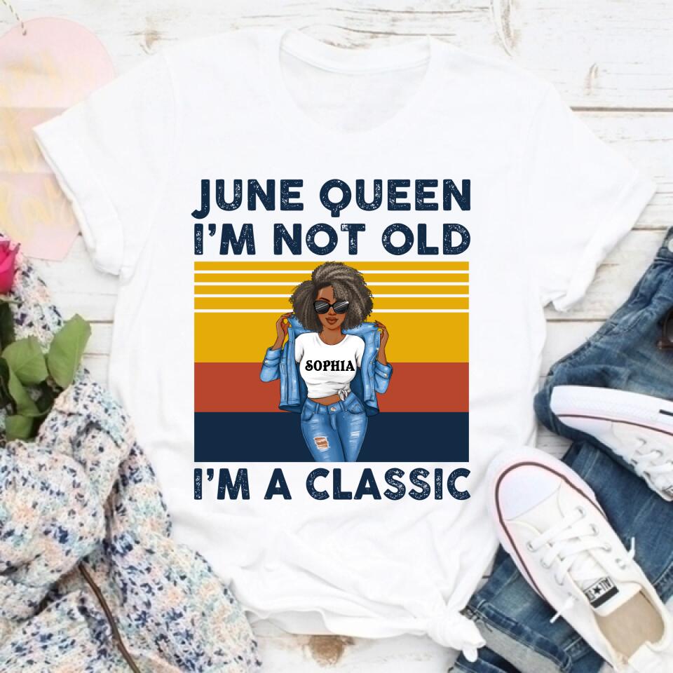 June Birthday Shirt, Custom Birthday Shirt, Queens Born In June, June Birthday Shirts For Woman, June Birthday Gifts