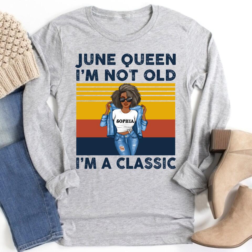 June Birthday Shirt, Custom Birthday Shirt, Queens Born In June, June Birthday Shirts For Woman, June Birthday Gifts