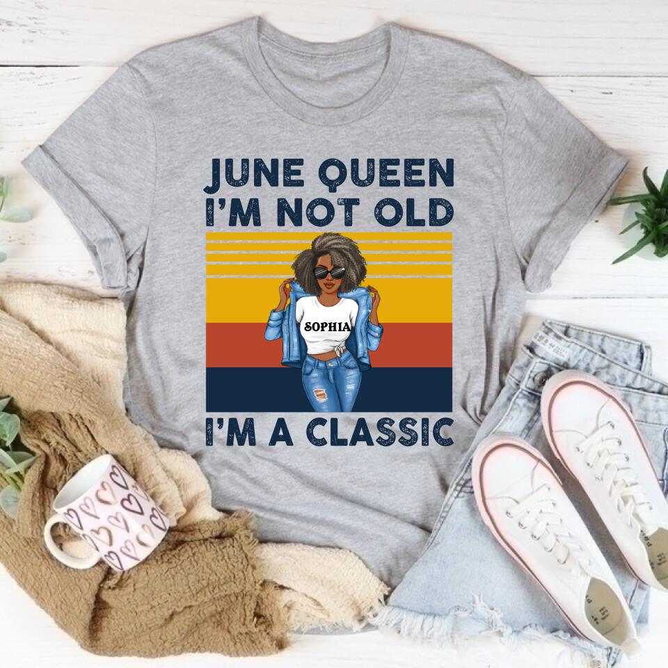 June Birthday Shirt, Custom Birthday Shirt, Queens Born In June, June Birthday Shirts For Woman, June Birthday Gifts