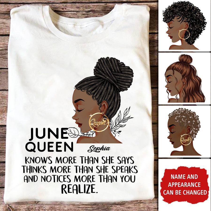 June Birthday Shirt, Custom Birthday Shirt, Queens Born In June, June Birthday Shirts For Woman, June Birthday Gifts