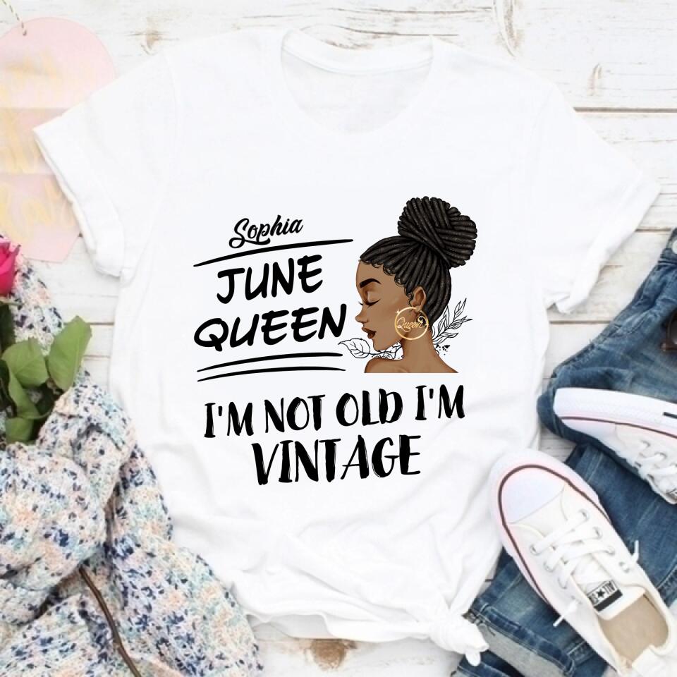 June Birthday Shirt, Custom Birthday Shirt, Queens Born In June, June Birthday Shirts For Woman, June Birthday Gifts