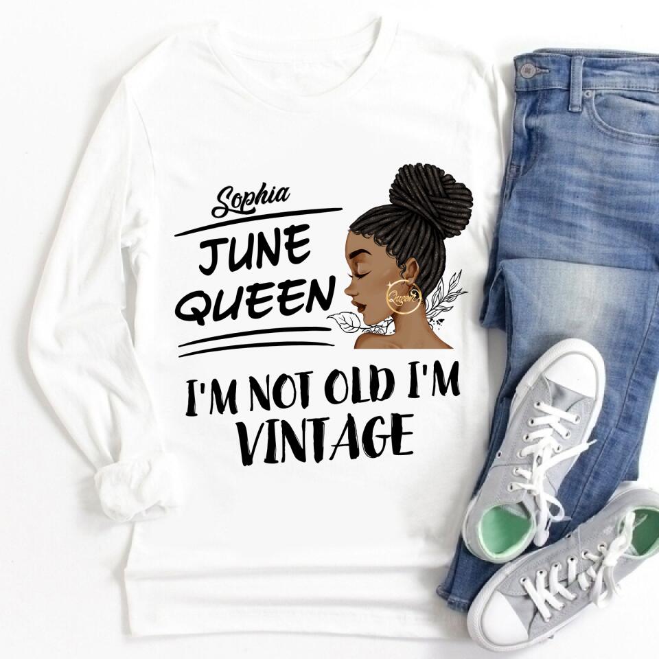 June Birthday Shirt, Custom Birthday Shirt, Queens Born In June, June Birthday Shirts For Woman, June Birthday Gifts