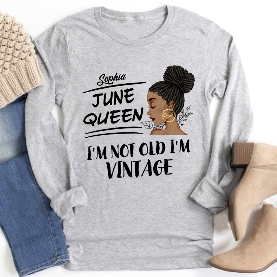 June Birthday Shirt, Custom Birthday Shirt, Queens Born In June, June Birthday Shirts For Woman, June Birthday Gifts