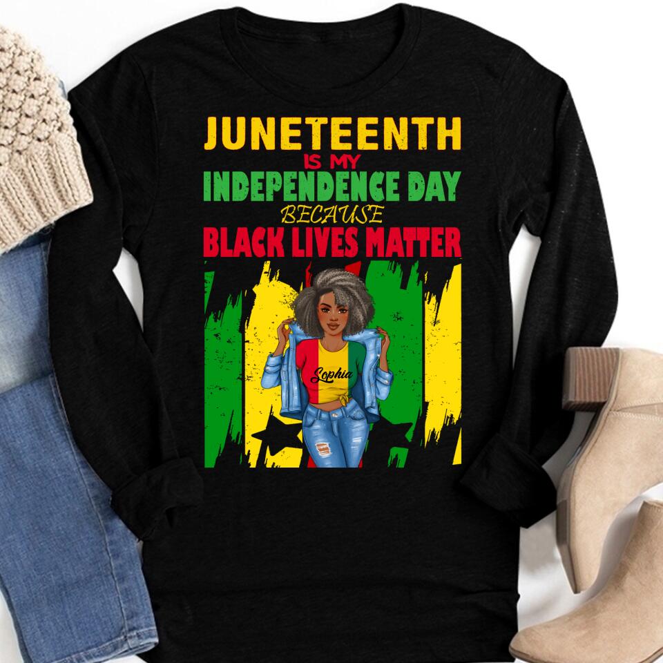 Juneteenth Shirt, Custom Juneteenth Shirt, Juneteenth Is My Independence Day Free ish since 1865 T-Shirt