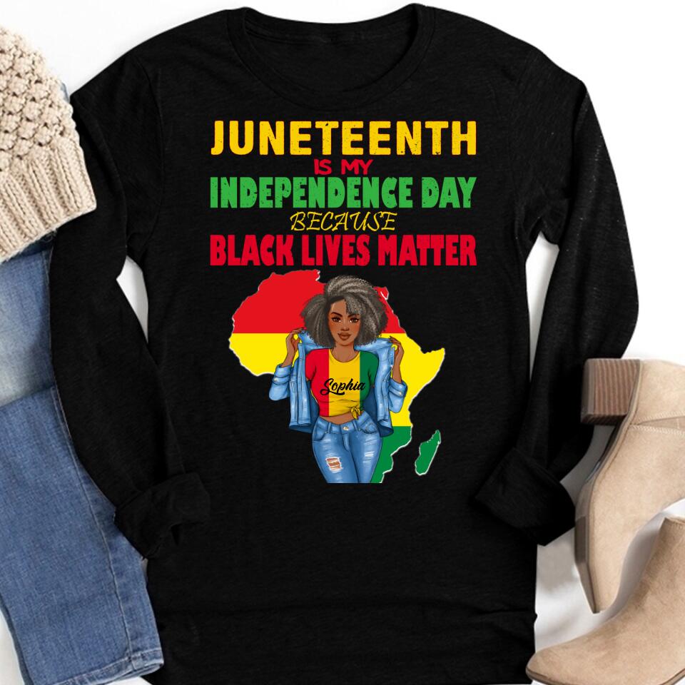 Juneteenth Shirt, Custom Juneteenth Shirt, Juneteenth Is My Independence Day Free ish since 1865 T-Shirt