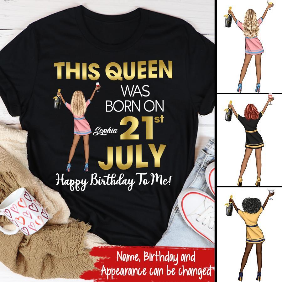 July Birthday Shirt, Custom Birthday Shirt, Queens Born In July, July Birthday Shirts For Woman, July Birthday Gifts