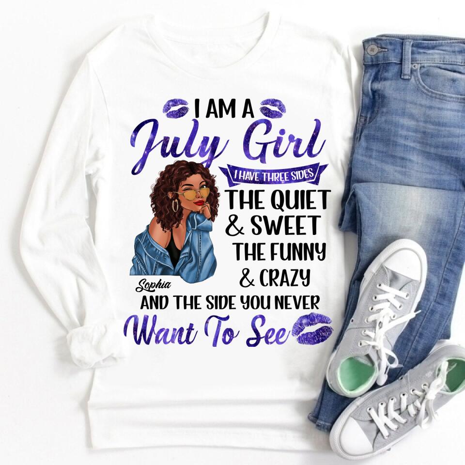 July Birthday Shirt, Custom Birthday Shirt, Queens Born In July, July Birthday Shirts For Woman, July Birthday Gifts