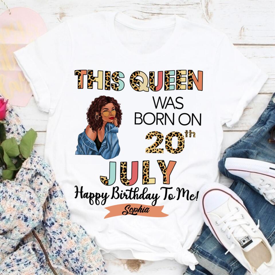 July Birthday Shirt, Custom Birthday Shirt, Queens Born In July, July Birthday Gifts, July shirts for Woman