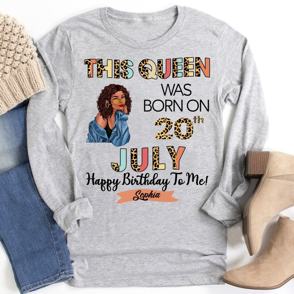 July Birthday Shirt, Custom Birthday Shirt, Queens Born In July, July Birthday Gifts, July shirts for Woman