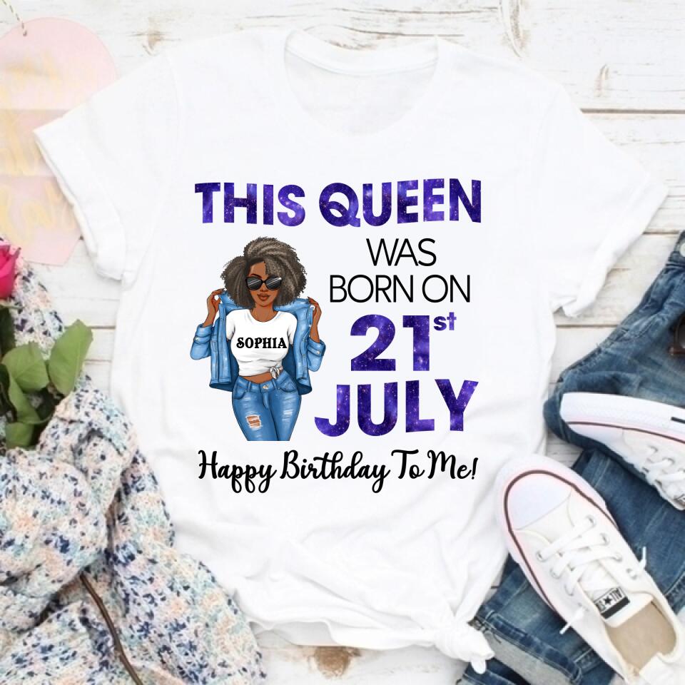 July Birthday Shirt, Custom Birthday Shirt, Queens Born In July, July Birthday Shirts For Woman, July Birthday Gifts