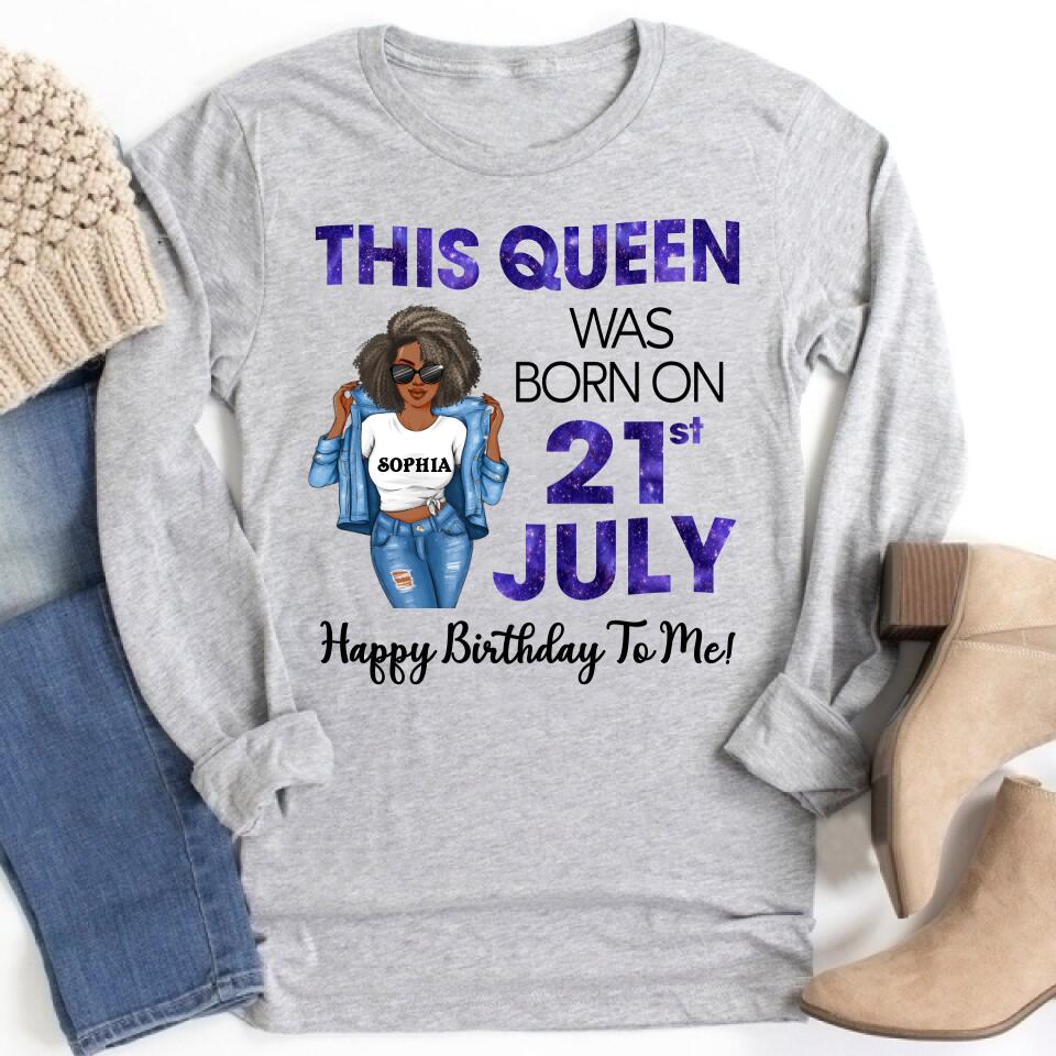 July Birthday Shirt, Custom Birthday Shirt, Queens Born In July, July Birthday Shirts For Woman, July Birthday Gifts