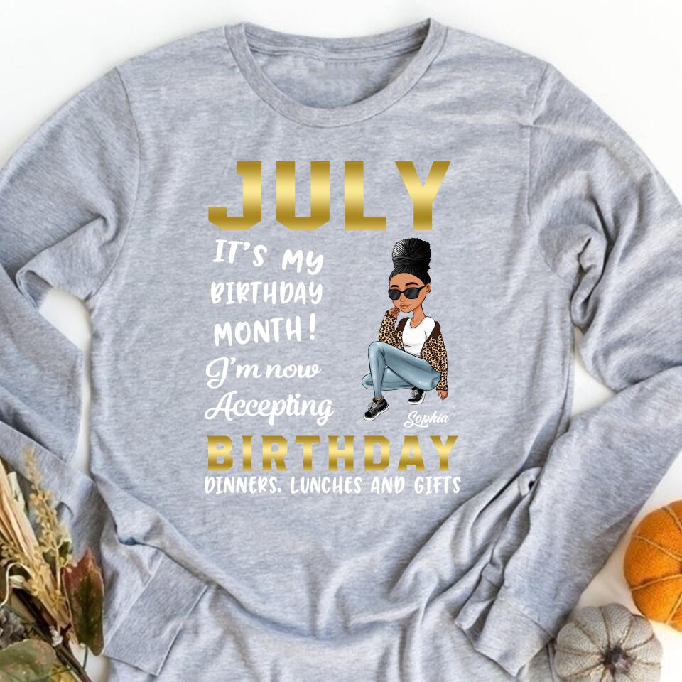 July Birthday Shirt, Custom Birthday Shirt, Queens Born In July, July Birthday Shirts For Woman, July Birthday Gifts