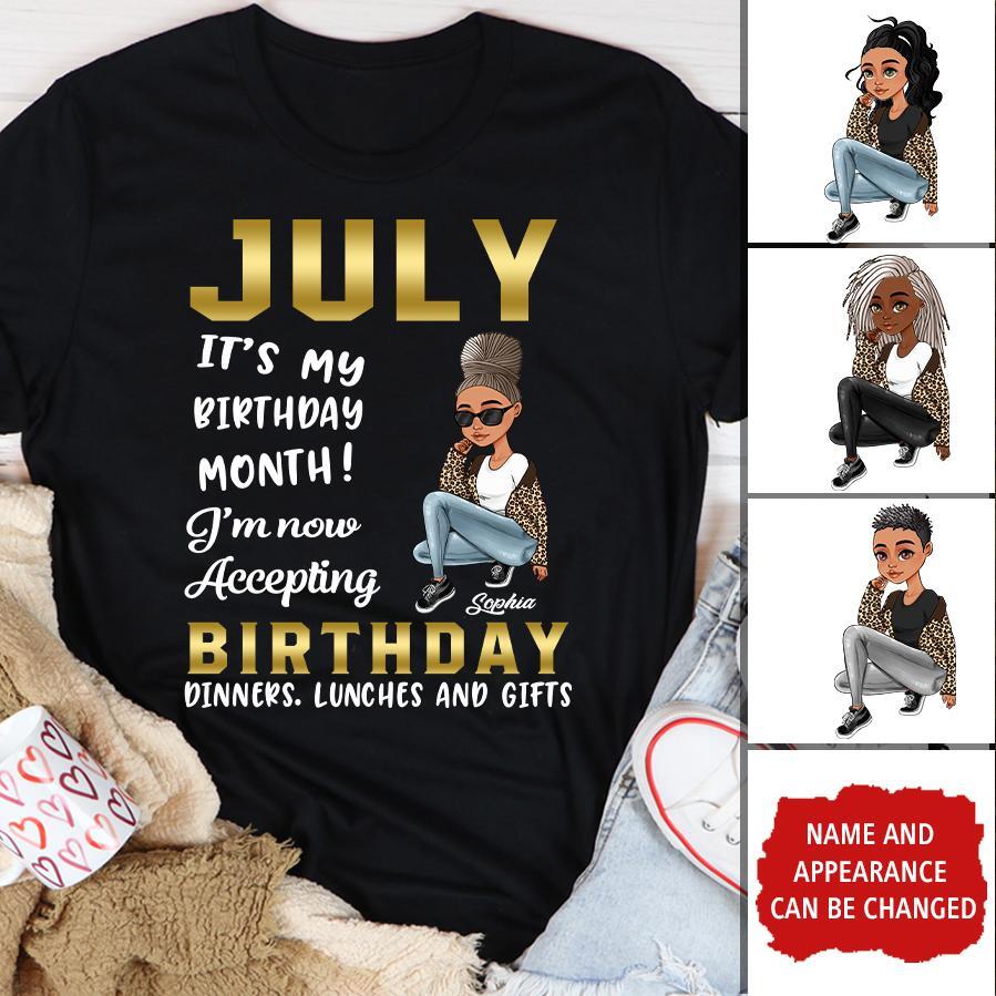 July Birthday Shirt, Custom Birthday Shirt, Queens Born In July, July Birthday Shirts For Woman, July Birthday Gifts