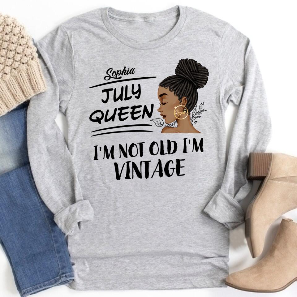 July Birthday Shirt, Custom Birthday Shirt, Queens Born In July, July Birthday Shirts For Woman, July Birthday Gifts