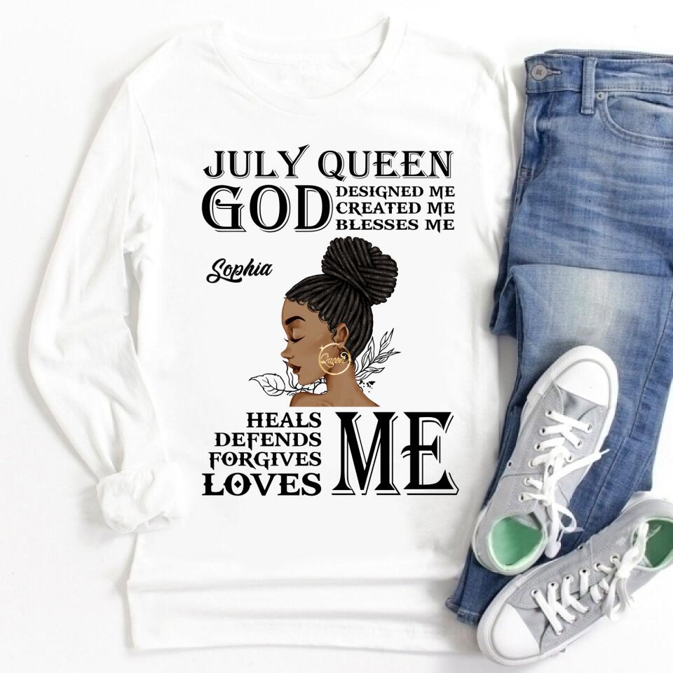 July Birthday Shirt, Custom Birthday Shirt, Queens Born In July, July Birthday Shirts For Woman, July Birthday Gifts