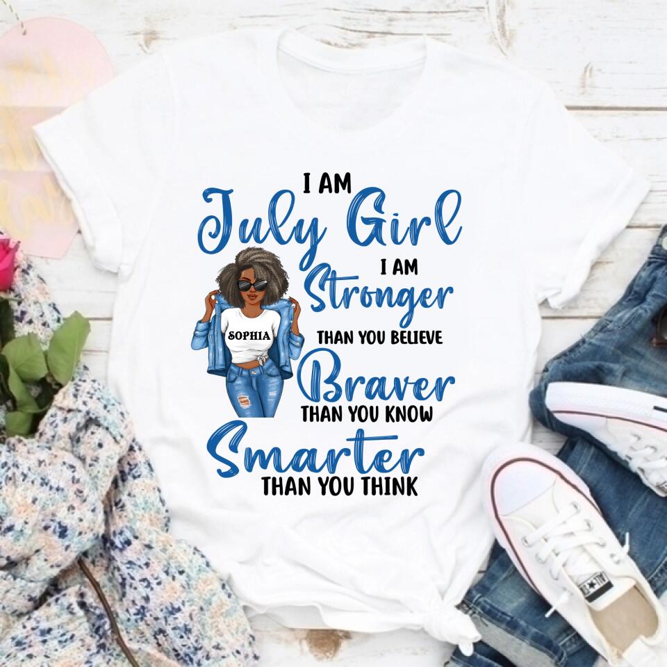 July Birthday Shirt, Custom Birthday Shirt, Queens Born In July, July Birthday Shirts For Woman, July Birthday Gifts