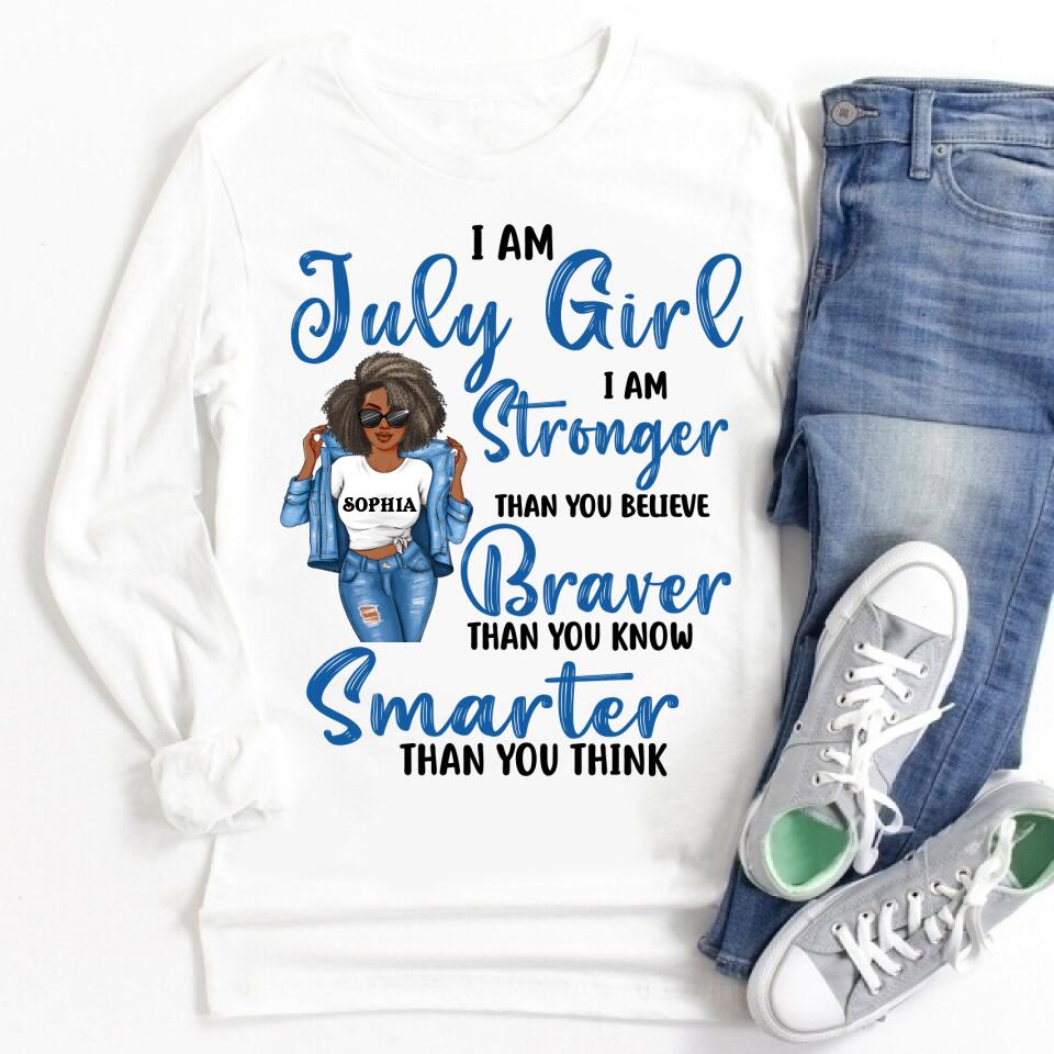 July Birthday Shirt, Custom Birthday Shirt, Queens Born In July, July Birthday Shirts For Woman, July Birthday Gifts