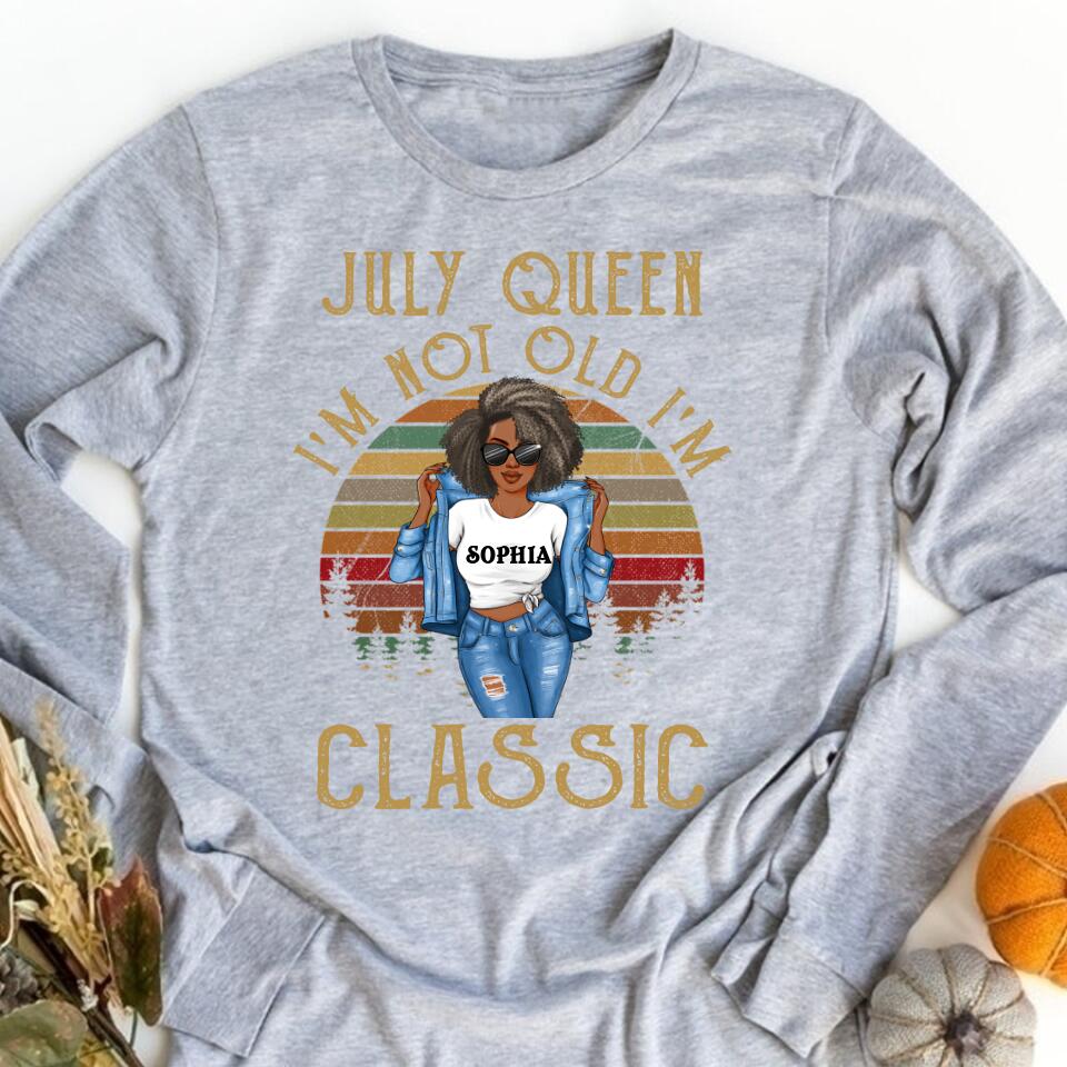 July Birthday Shirt, Custom Birthday Shirt, Queens Born In July, July Birthday Shirts For Woman, July Birthday Gifts