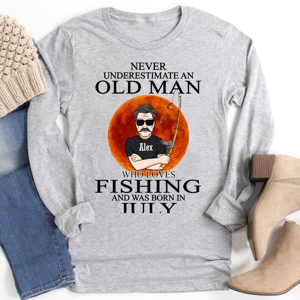 July Birthday Shirt, Custom Birthday Shirt, King Born In July, July Birthday Gifts, July Shirts For Men, Birthday Gift For Fishing Lover